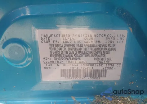 2015 Nissan Versa Note S (Sr)/S Plus/Sl/Sr/Sv from USA, damaged, VIN 3N1CE2CP4FL400225